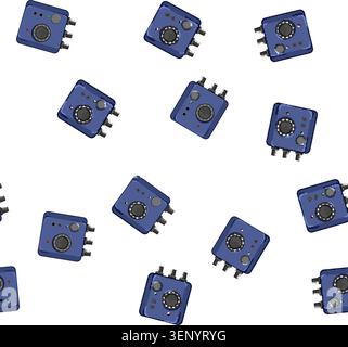 pattern equalizer audio interface cartoon. equalizer audio interface sign vector Stock Vector