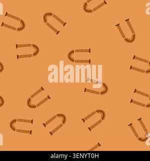 pattern stone archway featuring an ancient architectural design with a decorative element at its apex, creating an open access point for passage and r Stock Vector