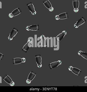 seamless pattern hot capsule coffee maker cartoon. morning aroma, espresso machine hot capsule coffee maker sign vector Stock Vector