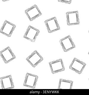 pattern lithography microchip frame cartoon. wafer substrate, photolithography etching, doping packaging lithography microchip frame sign vector Stock Vector