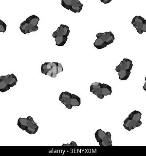 pattern fossil coal ore cartoon. anthracite bituminous, lignite subbituminous, combustion reserves fossil coal ore sign vector Stock Vector