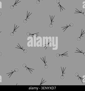 seamless pattern circle light ring cartoon. neon line, glow shine, bright shiny circle light ring sign vector Stock Vector