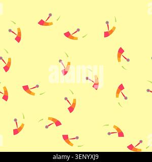pattern cluster speedometer cartoon. dashboard instrument, reading calibration, accuracy sensor cluster speedometer sign. seamless vector illustration Stock Vector