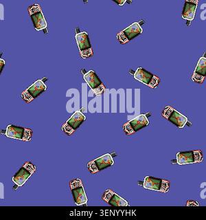 seamless pattern navigator gandheld gps cartoon. equipment location, positioning travel, digital adventure navigator gandheld gps sign vector Stock Vector