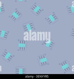 pattern wall heater towel cartoon. house home, rail chrome wall heater towel sign. seamless vector illustration Stock Vector