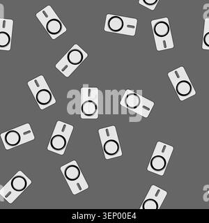 seamless pattern compatible car charger wireless cartoon. smartphone inductive, accessory device, technology convenience compatible car charger wirele Stock Vector