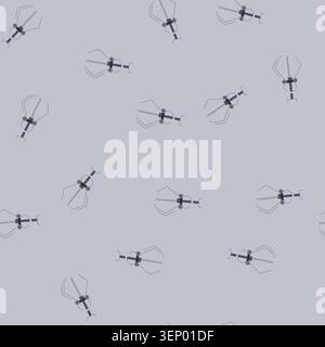pattern grab claw machine cartoon. gambling play, grasp luck, arm empty grab claw machine sign. seamless vector illustration Stock Vector