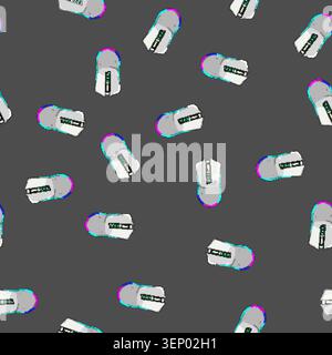 seamless pattern r game mouse cartoon. pc keyboard, computer accessories, video pixel r game mouse sign vector Stock Vector