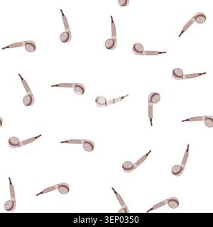pattern efficient low flow showerhead cartoon. bathroom reduce, environment sustainable, savings green efficient low flow showerhead sign. seamless sy Stock Vector
