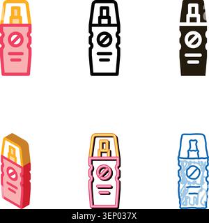 Cosmetic Healthcare Gel designs Icon Vector. Outline Cosmetic Healthcare Gel Sign. Isolated Contour Symbol Stock Vector