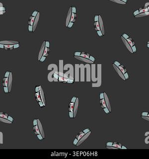 seamless pattern delicious crepe maker cartoon. homemade fresh, cooking cuisine delicious crepe maker sign vector Stock Vector
