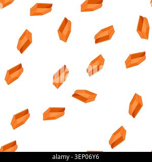 pattern black desk tray cartoon. woman work, cut pizza, office hand black desk tray sign. seamless symbol vector illustration Stock Vector