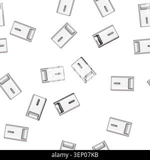 pattern Automatic pet feeder, an electronic device, ensuring convenience and precise portion control for pet owners managing their animal's nutrition Stock Vector