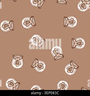 seamless pattern pain cervical neck collar cartoon. injury recovery, alignment comfort, stability immobilization pain cervical neck collar sign vector Stock Vector