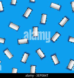 seamless pattern petroleum oil tank storage cartoon. facility terminal, inventory containment, infrastructure logistics petroleum oil tank storage sig Stock Vector