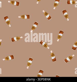 seamless pattern drop fragrance oil color icon vector. drop fragrance oil sign. isolated symbol illustration Stock Vector