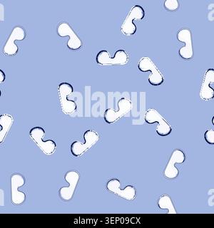 seamless pattern Safety goggles with clear lenses for splash and debris protection, essential personal protective equipment for medical, laboratory, i Stock Vector