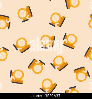 pattern system water circulation pump cartoon. flow pressure, efficiency motor, impeller plumbing system water circulation pump sign. seamless vector Stock Vector