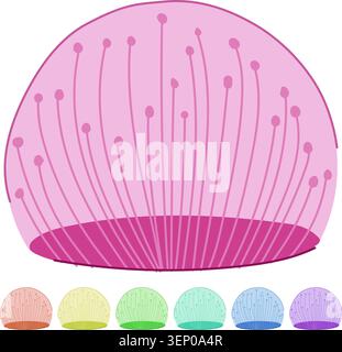 Stylized magic energy force field creating a defensive barrier, illustrating concepts of power, protection, digital security, data privacy, and futuri Stock Vector