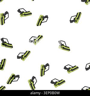 pattern Vector illustration of a brightly colored futuristic toy gun, a stylized laser blaster used for sci fi games, target practice, and children's Stock Vector