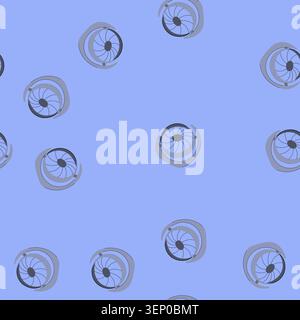 pattern items desk fan cartoon. home air, vintage domestic, electronic blades items desk fan sign. seamless vector illustration Stock Vector