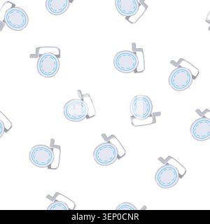 pattern organizer charging stand wireless cartoon. platform rack, shelf support, tray perch organizer charging stand wireless sign. seamless symbol ve Stock Vector