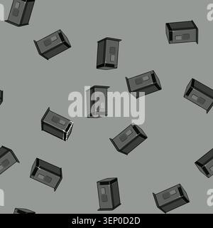 seamless pattern cafe capsule coffee maker cartoon. caffeine hot, morning aroma cafe capsule coffee maker sign vector Stock Vector
