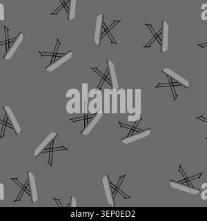 seamless pattern kitchen folding table cartoon. kitchen folding table sign vector Stock Vector