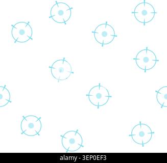 pattern interface futuristic aim cartoon. circle gun, data virtual, focus future interface futuristic aim sign vector Stock Vector