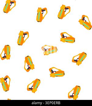 pattern arena laser tag gun toy cartoon. battle infrared, blaster score, team play arena laser tag gun toy sign. seamless symbol vector illustration Stock Vector