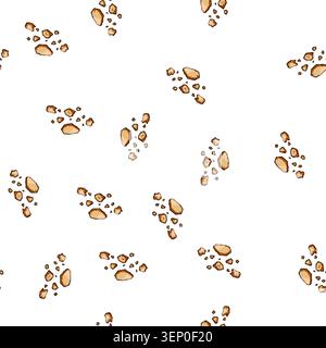 pattern Cookie crumbs scattering creating a messy texture on a white background, representing food waste or leftover treats for a baking, snack, or de Stock Vector