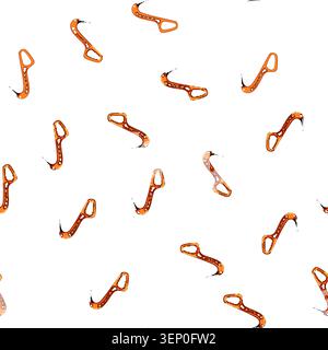 pattern high piolet ice tool cartoon. sport ax, active danger, dangerous drawing high piolet ice tool sign vector Stock Vector
