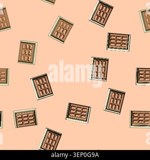 seamless pattern keypad garage door cartoon. security automation, tracks rollers, panels weatherstripping keypad garage door sign vector Stock Vector