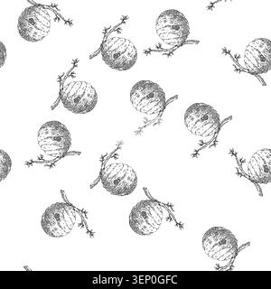 seamless pattern beehive hand drawn vector. bee apiary, hive beekeeper, honey field beehive sketch illustration Stock Vector