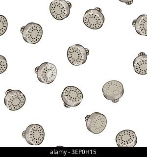 pattern object shower head cartoon. spa liquid, silver home, metal steel object shower head sign vector Stock Vector