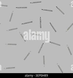 seamless pattern digital interactive whiteboard pen cartoon. writing display, tool device, screen software digital interactive whiteboard pen sign vec Stock Vector