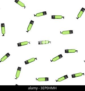 pattern diver diving cylinder cartoon. isometric realistic, sitting co2, snorkeling man diver diving cylinder sign vector Stock Vector