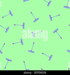 pattern home squeegee glass cartoon. washer window, clean service home squeegee glass sign. seamless vector illustration Stock Vector