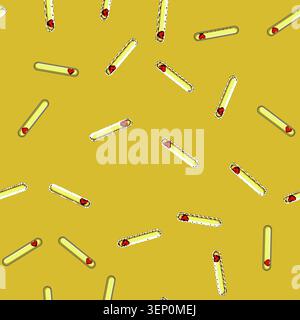seamless pattern ui health bar cartoon. interface loading, hemeter 8bit, load arcade ui health bar sign vector Stock Vector
