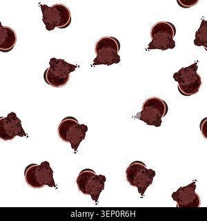 pattern espresso capsule coffee cartoon. espresso capsule coffee sign vector Stock Vector