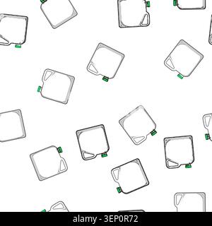 pattern reusable canister plastic cartoon. bpafree ecofriendly, versatile transparent, sealable foodgrade reusable canister plastic sign vector Stock Vector