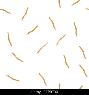 pattern miswak - siwak - natural chewing stick on white background, traditional plant based oral care for fresh, eco friendly dental hygiene without t Stock Vector