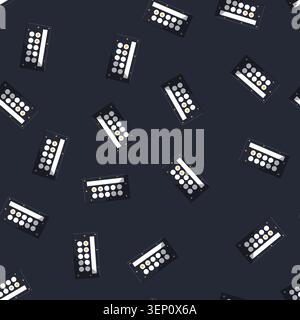 seamless pattern Loyalty card with progress stamps and points display showing membership rewards, discounts and incentives for repeat customers in ret Stock Vector