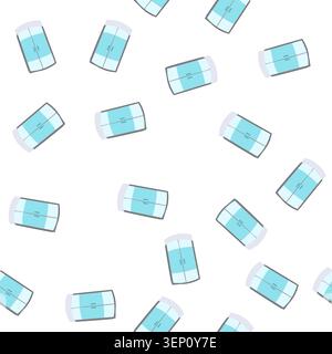 pattern glass shower cabin cartoon. bath modern, box hotel, et clean glass shower cabin sign. seamless symbol vector illustration Stock Vector