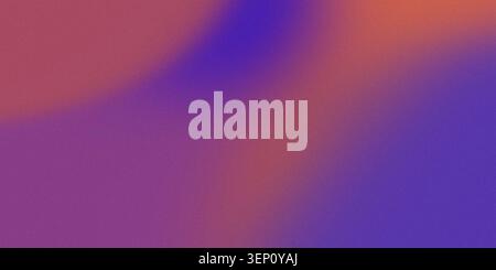 Blurred abstract gradient background blending purple, orange and red hues with subtle texture Stock Photo