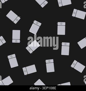 seamless pattern functionality charging mouse pad wireless cartoon. qi power, integration desk, workspace gadget functionality charging mouse pad wire Stock Vector