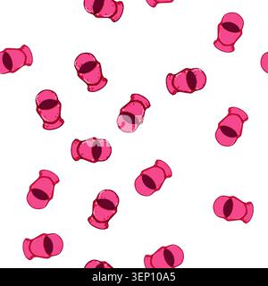 pattern winter ski mask cartoon. snow protection, gear cold, warmth outdoor winter ski mask sign vector Stock Vector