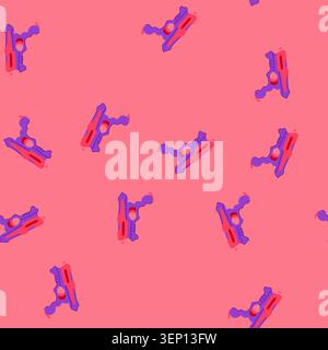 pattern game laser tag gun toy cartoon. arena battle, infrared blaster, score team game laser tag gun toy sign. seamless vector illustration Stock Vector