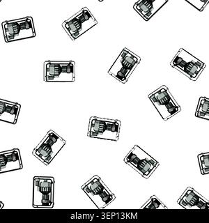 pattern plumbing water pump cartoon. pipe purification, equipment repair, construction sewer plumbing water pump sign vector Stock Vector