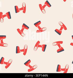 pattern clean garment steamer cartoon. iron cloth, dry portable, vertical hand clean garment steamer sign. seamless vector illustration Stock Vector